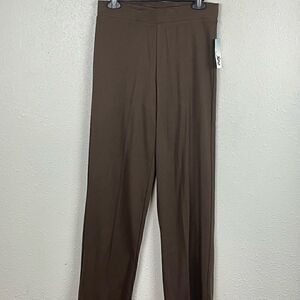 NWT JW Div. of Junction Womens Brown Cozy Casual Pants Size S